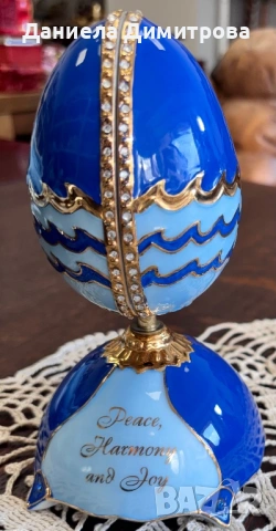 Порцеланово музикално яйце, снимка 3 - Антикварни и старинни предмети - 54288492