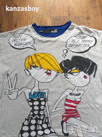 Love Moschino - страхотна дамска тениска , снимка 2 - Тениски - 45039301