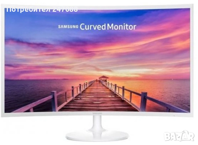 Продавам монитор Samsung C32F391FWU 32 FHD Curved, White, снимка 3 - Монитори - 53770719