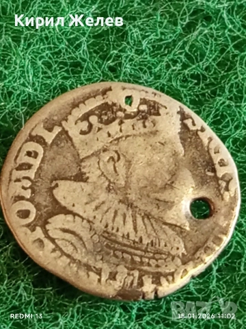 Сребърна монета 3 гроша 1594г. Сигизмунд трети Полша за КОЛЕКЦИЯ 52955, снимка 4 - Нумизматика и бонистика - 53106411