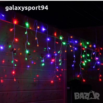 RGB Шарено ЛЕД Висящи Лампи 3х60 с опция снаждане Коледна украса, снимка 1 - Лед осветление - 38504989