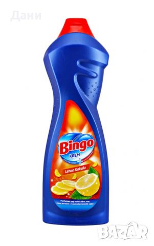 BINGO CREAM CLEANER LEMON KOKULU /ЛИМОН/ 750ml

, снимка 2 - Препарати за почистване - 46667262