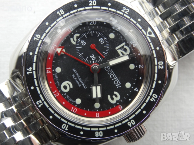 ВОСТОК АМФИБИЯ АВТОМАТИЧЕН-GMT ref: 71070А, снимка 7 - Мъжки - 51841220