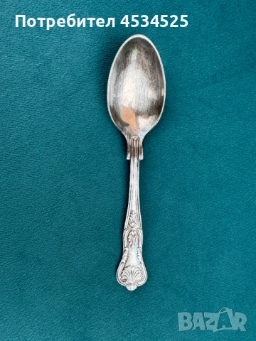 🥄 Посребрени лъжички Kings pattern – малко бижу за вашата любима чаша кафе или чай, снимка 3 - Антикварни и старинни предмети - 53273833