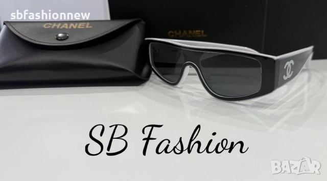 Chanel черно бели очила, снимка 4 - Слънчеви и диоптрични очила - 53974246