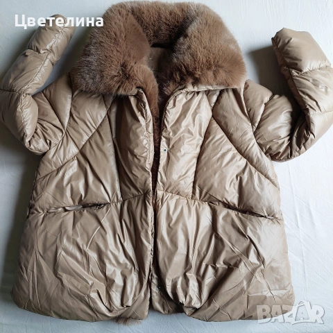 Дамско зимно яке с пух M/L, снимка 5 - Якета - 53220168