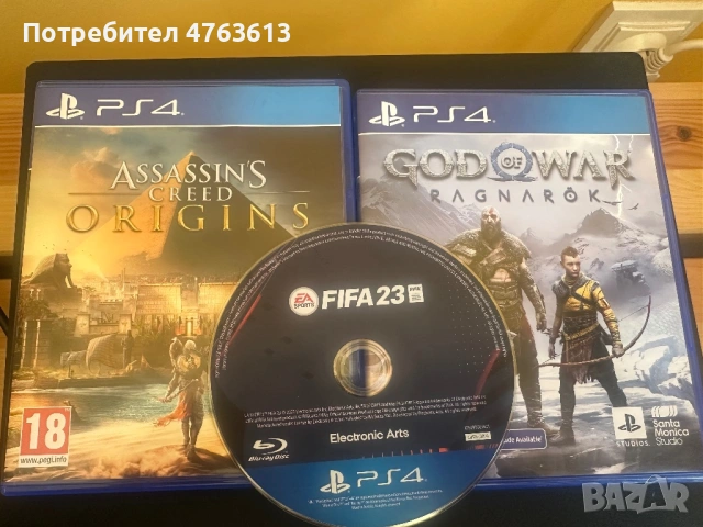Ps4 Pro 1TB 2 джойстика 3 игри God of War FIFA 23 Assassins Creed, снимка 11 - PlayStation конзоли - 53817650