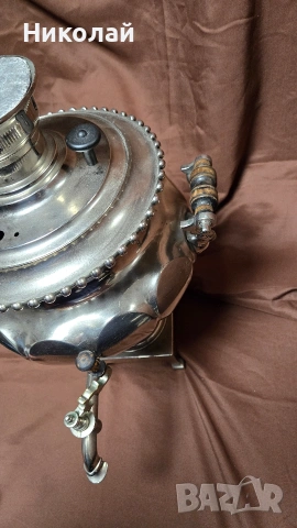 Уникален Самовар Русия империя 1870 Завод Тула, снимка 8 - Антикварни и старинни предмети - 53965561