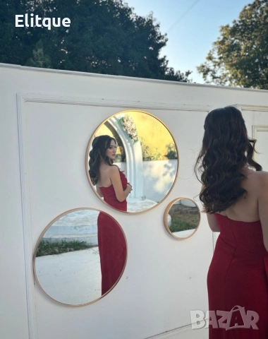 ⭐️Дълги сатенени рокли с цепка, снимка 3 - Рокли - 53195513