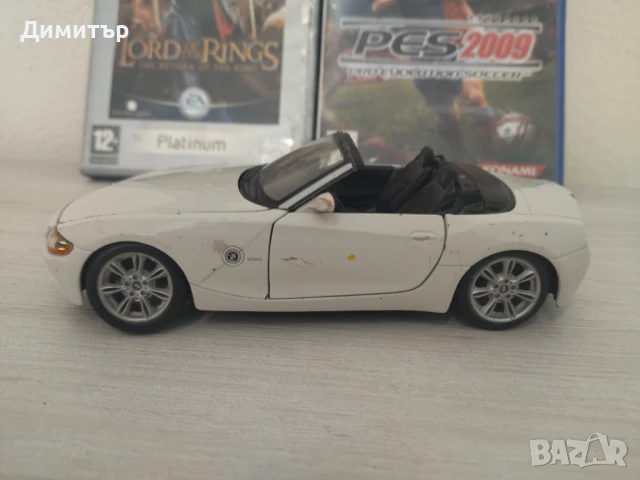 Метална количка BMW Z4 (1/24) + 2 бр. игри за Playstation 2 !!!, снимка 4 - Колекции - 50670945
