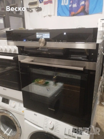 Комбинирана фурна с пара SIEMENS WI-FI Black Edition, снимка 4 - Печки, фурни - 53815621