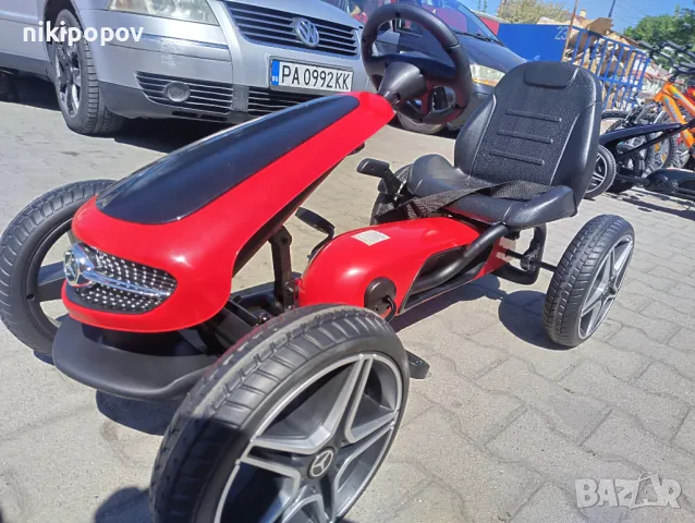 MERCEDES Картинг Mercedes Benz Go Kart EVA червен, снимка 10 - Коли, камиони, мотори, писти - 47876746