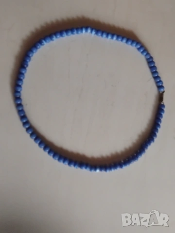 Дамско Колие в Син Цвят, снимка 5 - Колиета, медальони, синджири - 53487569