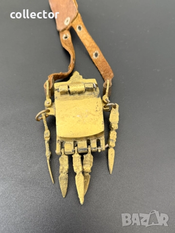 Бронзова кутийка за евзи / кабзи. №7533, снимка 4 - Антикварни и старинни предмети - 52212599