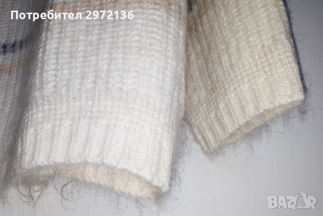 Дамски пуловер поло мохер вълна, снимка 5 - Блузи с дълъг ръкав и пуловери - 53126951