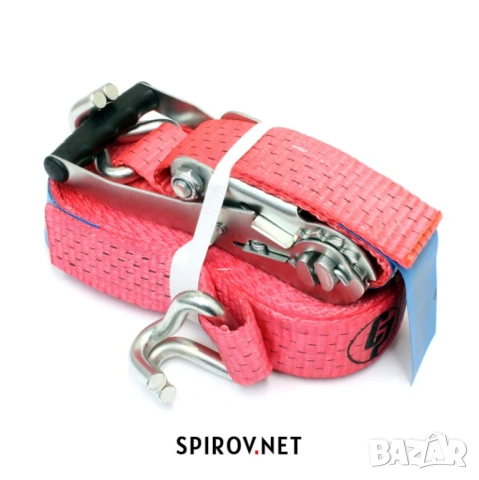 Колан с тресчотка за укрепване на товар 10 м 50 мм 5 тона Пътна Помощ Платформа Тир