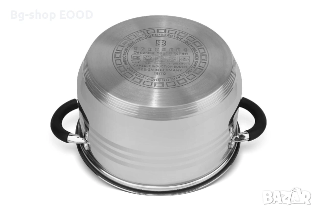 Премиум Комплект 3 Тенджери от неръждаема стомана с капаци, 2.1L, 3L, 4L, снимка 5 - Съдове за готвене - 53743997