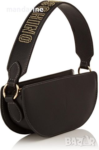 LOVE MOSCHINO 🍊 Дамска кожена чанта "BLACK & GOLD" нова с етикети, снимка 3 - Чанти - 45494551