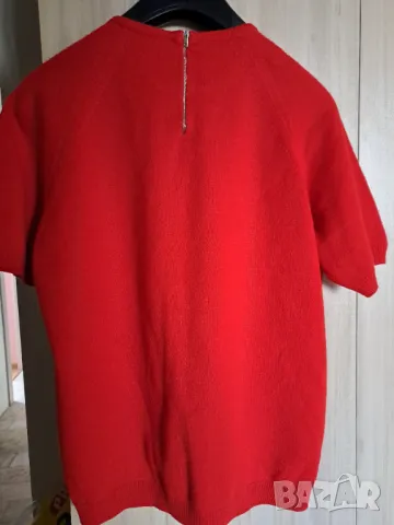 Дамска блуза къс ръкав трикотаж размер М, снимка 7 - Блузи с дълъг ръкав и пуловери - 50371313