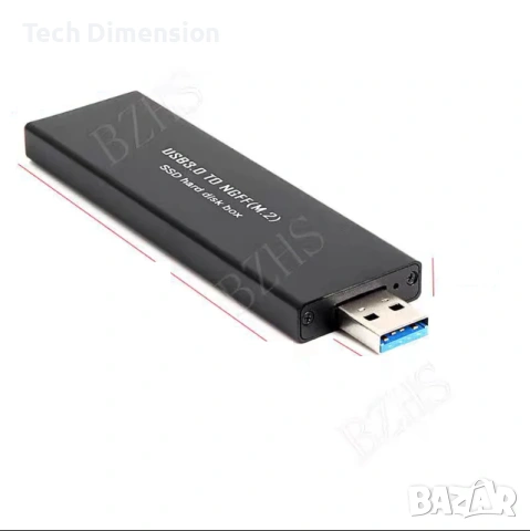 Външен SSD хард диск 128GB ADATA M.2 USB , снимка 2 - Външни хард дискове - 53524974