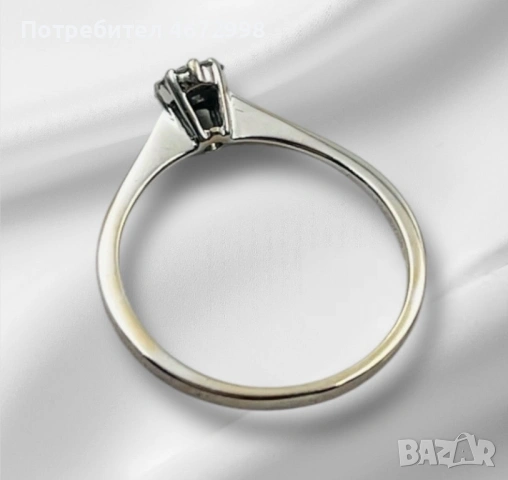 Златен годежен пръстен 18к, снимка 5 - Пръстени - 53253957