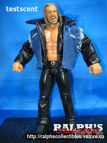 Облекло за екшън фигура Triple H Трите Хикса Denim Leather Jacket action figure clothing играчка, снимка 2 - Фигурки - 48503844