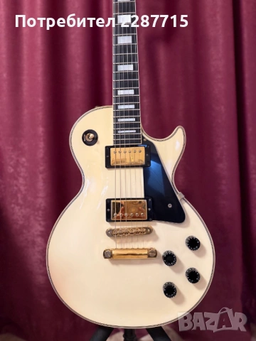 2006 Gibson Les Paul Custom "Custom Shop" Original Alpine White Finish, снимка 3 - Китари - 53684699