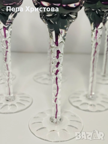 Комплект от 6 броя чаши за вино , снимка 7 - Чаши - 54095702