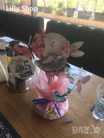 Покани, банер за рожден ден, Зайче балерина / Rabbit ballerina, снимка 5 - Покани - 53189588