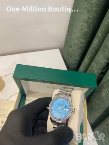 Rolex Day-Date Marble “Diamonds” 38MM, снимка 4 - Дамски - 49065988