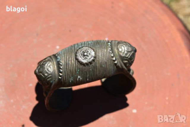 Сребърна гривна рогатка, снимка 2 - Антикварни и старинни предмети - 46415100