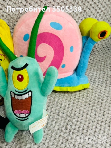 Спондж Боб и приятели“ – колекционерска серия, снимка 10 - Плюшени играчки - 53025036