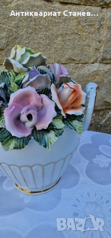 🌸✨ Порцеланова кошница с 3D цветя – изящна изработка ✨🌸, снимка 14 - Статуетки - 51518239