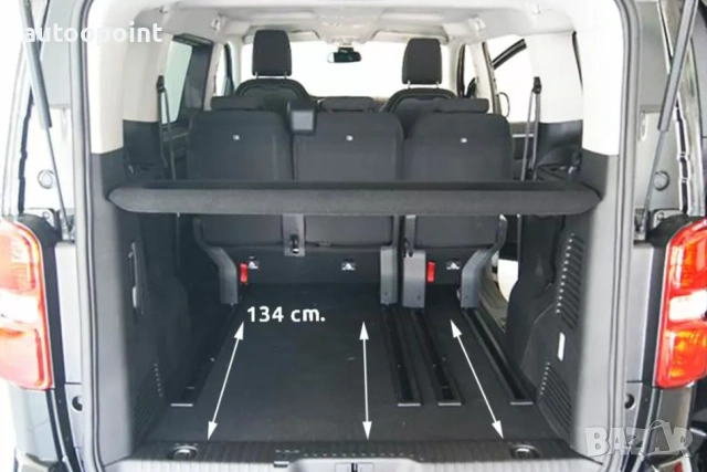 Гумирана стелка за багажник за Citroen Jumpy III SpaceTourer L2 (Medium) (2016+) / Peugeot Expert II, снимка 2 - Аксесоари и консумативи - 54035957