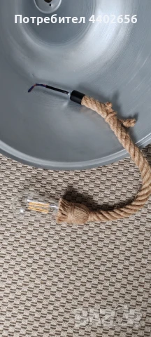 Стилна ретро лампа, снимка 9 - Лампи за таван - 51053478