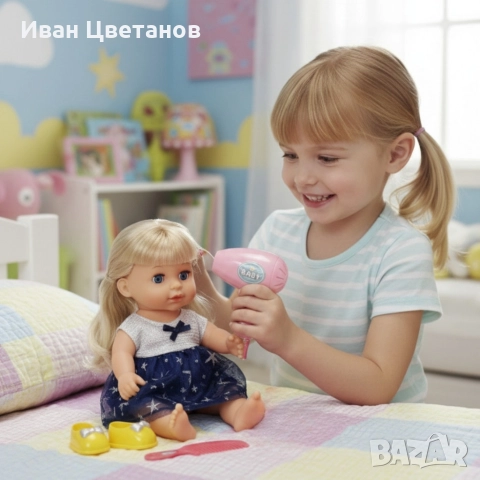 Кукла с мигащи очи, аксесоари и звуци – Идеален подарък за малки принцеси