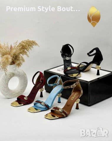 Сандали на ток Gucci 