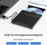 Външно CD/DVD Blu-ray записвачка 4 USB 3.0/Type-C и 2 SD карти за лаптоп Linux Windows Mac OS, снимка 3