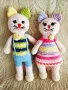 Плетени играчки - зайци и котки, снимка 3