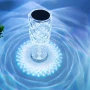 LED RGB сензорна настолна кристална лампа с функция за 16 цвята и дистанционно управление, снимка 3