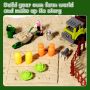 Aliex Magic Play Sand Set Комплект кутия с пясък и аксесоари за ферма, играчка за деца 3-8 г., снимка 4