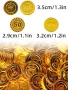20 бр фалшиви изкуствени златни монети Bitcoin Биткойн пирати пластмасови пиратско парти , снимка 6