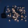 60 соларни LED светлини бели кристални топки със сензор за светлина & 2 режима 5.9m - топло бяло, снимка 1 - Соларни лампи - 45836559