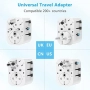 Нов Универсален адаптер за пътуване с USB и Type-C – UK EU US AU, снимка 2