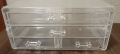 Голяма прозрачна кутия за бижута с 4 чекмеджета на три реда., снимка 2