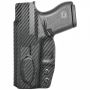 Кобур Rounded by CE - за Glock 43/43X/43XMOS, вътрешен с права щипка, дясна ръка, снимка 1