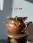 Vintage , медни казани с бронзови дръжки, дракони. , снимка 1