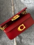Дамска червена чанта Coach , снимка 2