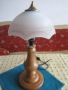 Дизайнерска лампа със стъклен абажур - 2, снимка 1 - Настолни лампи - 45791390