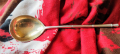 Антикварна сребърна лъжица - позлатена. За декорация, захар, сладко и други, снимка 1 - Прибори за хранене, готвене и сервиране - 44952076